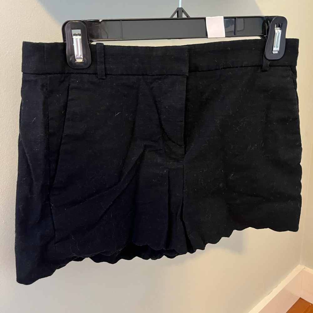 J Crew Scallop Shorts size 4 high rise